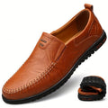 Elegant Leather Loafers - Luxoria