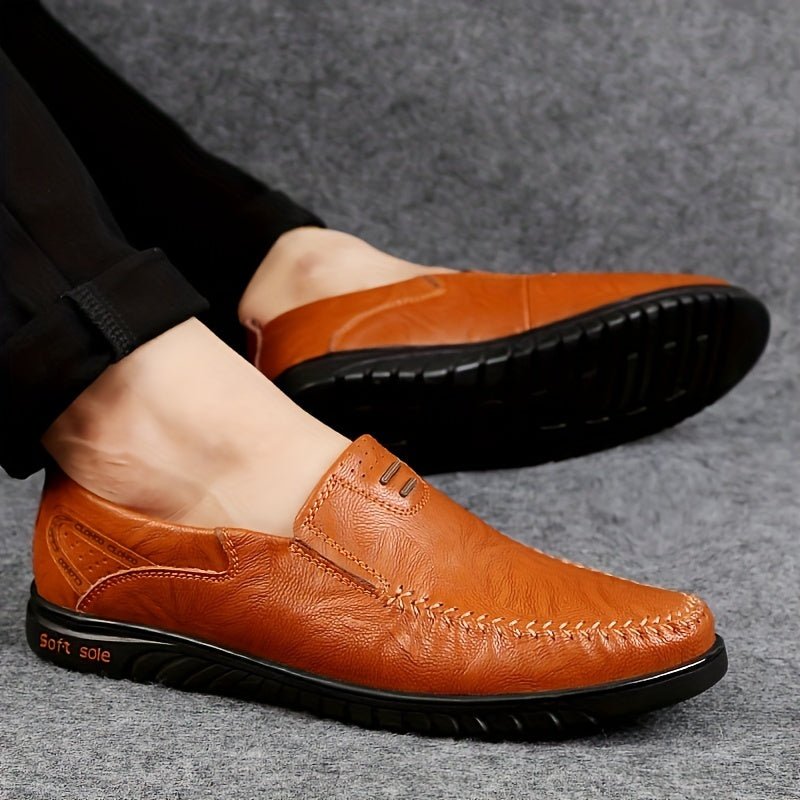 Elegant Leather Loafers - Luxoria