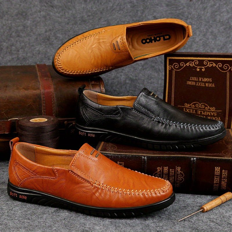 Elegant Leather Loafers - Luxoria