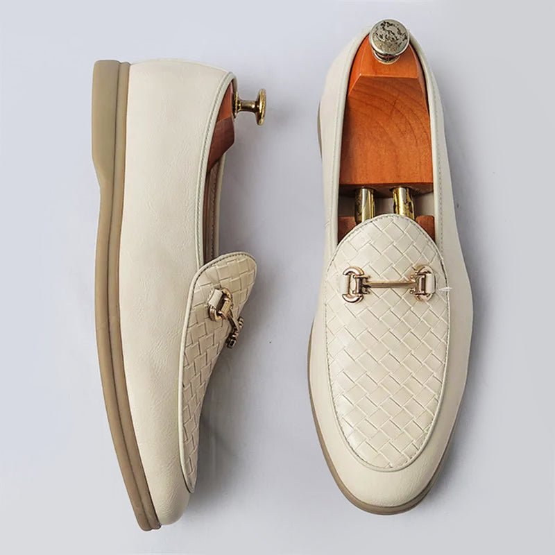 Chic Leather Men's Loafers - Luxoria