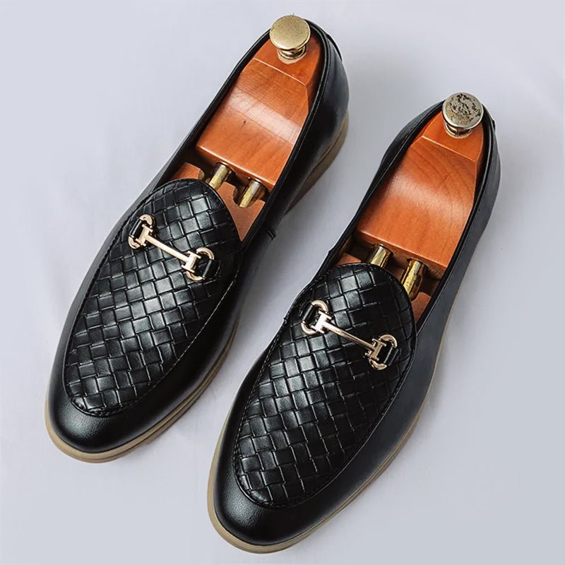 Chic Leather Men's Loafers - Luxoria