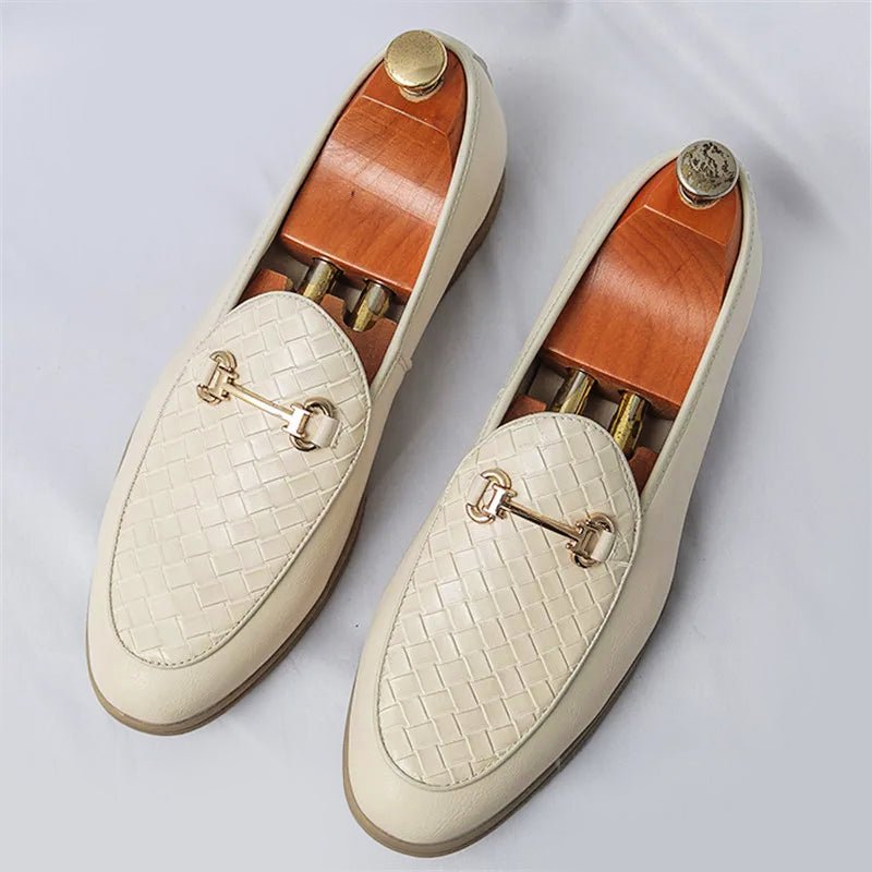 Chic Leather Men's Loafers - Luxoria