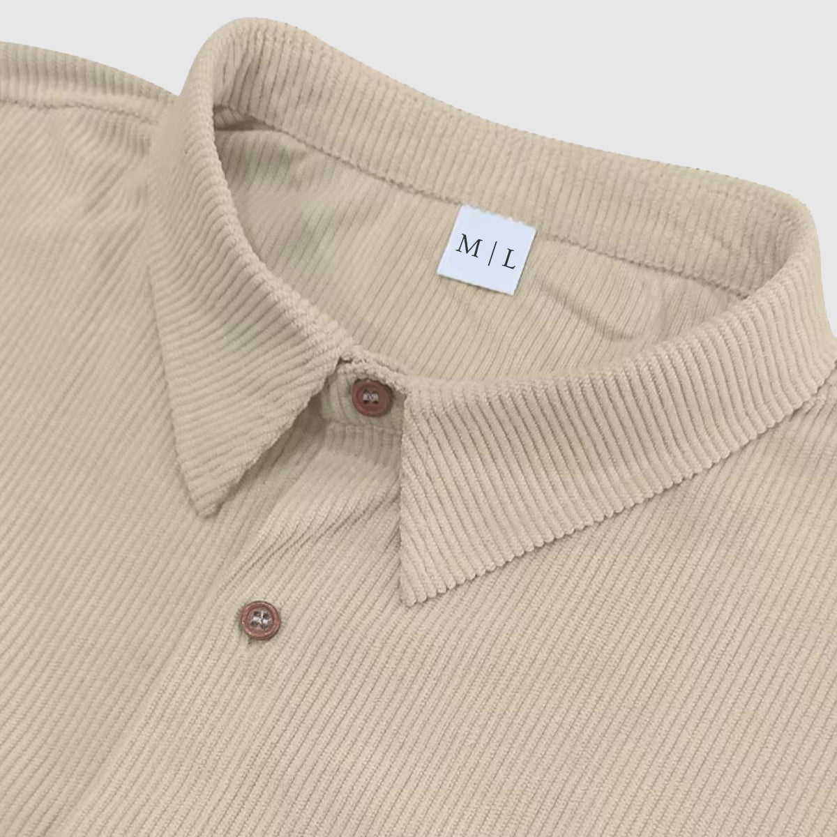 Elegant Corduroy Men's Shirt - Luxoria