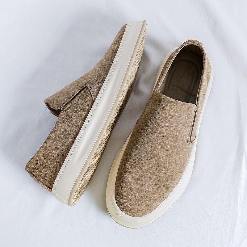 Comfortable Suede Loafers - Luxoria