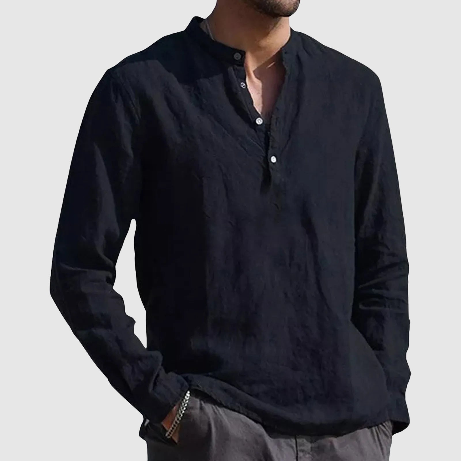 Casual Linen Shirt - Luxoria