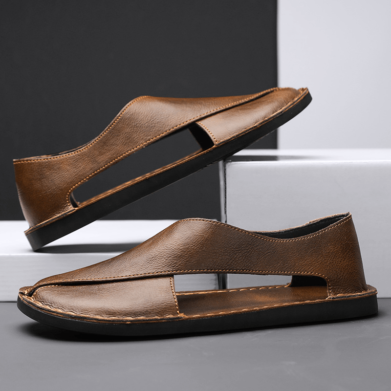 Premium Leather Sandals - Luxoria