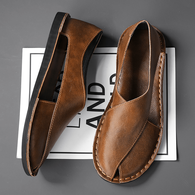 Premium Leather Sandals - Luxoria