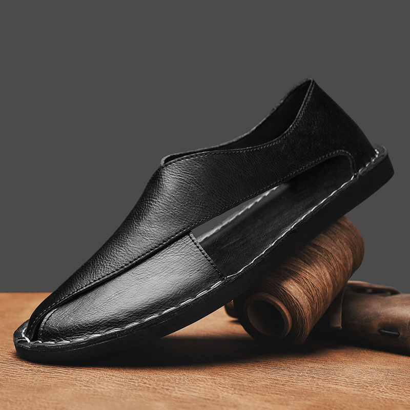 Premium Leather Sandals - Luxoria