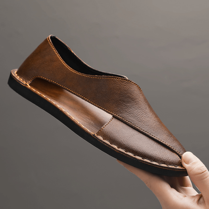 Premium Leather Sandals - Luxoria