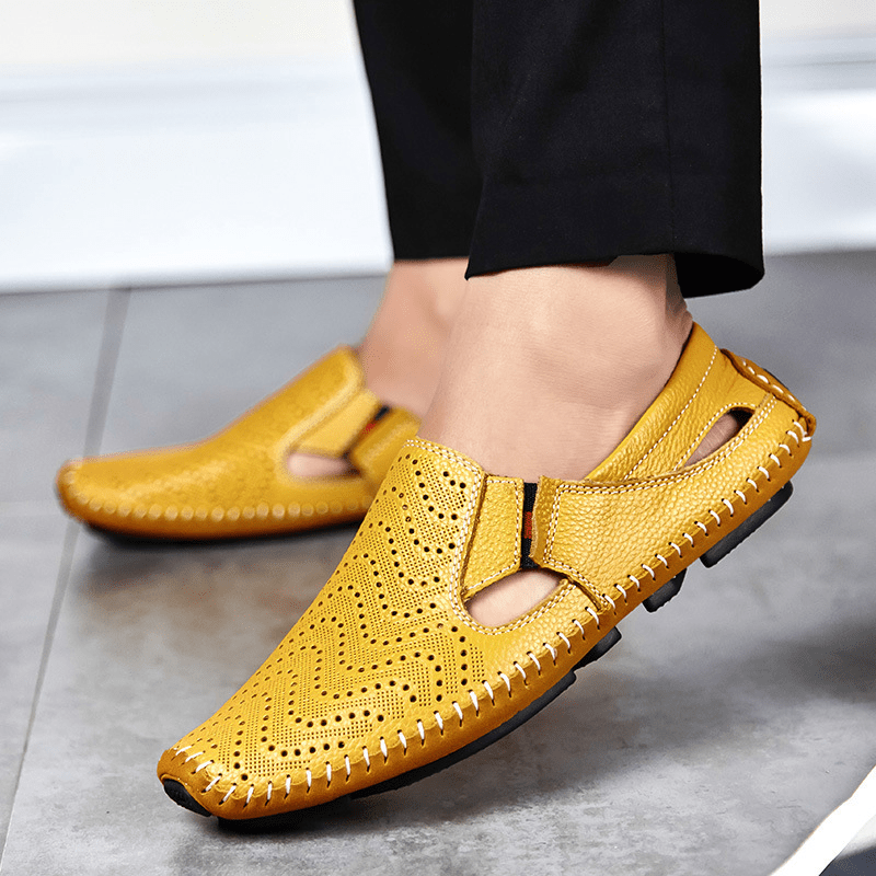 Leather Strap Sandals - Luxoria