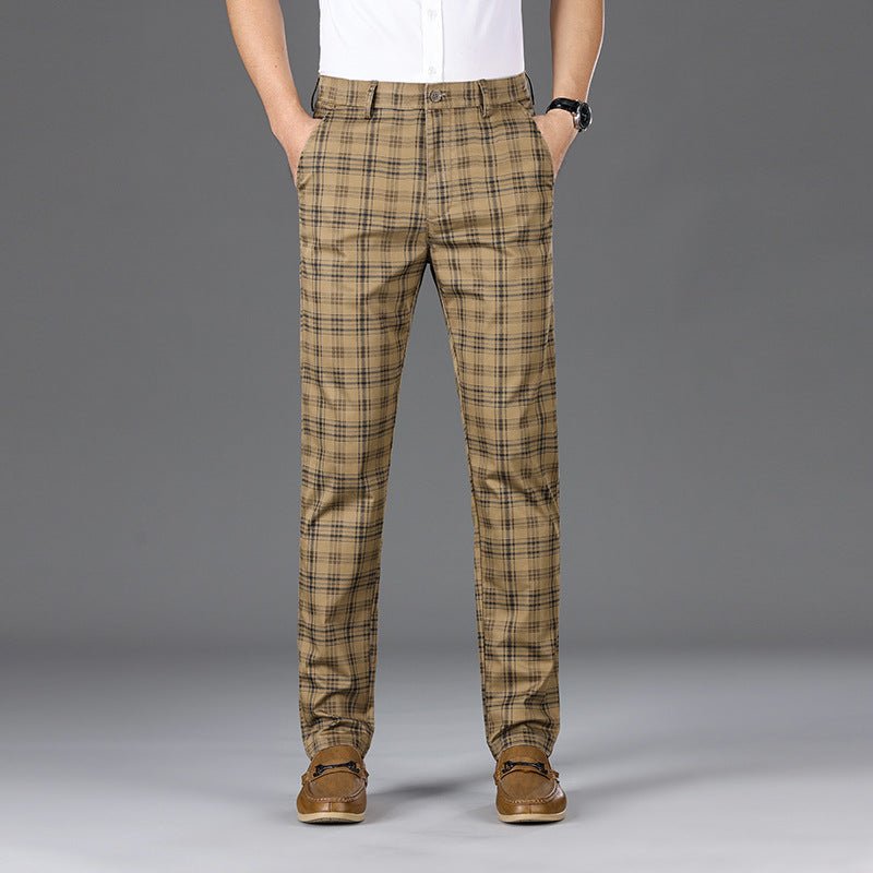 Business Check Pants - Luxoria