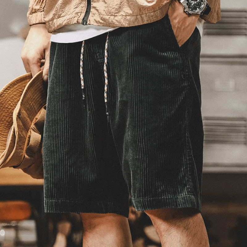 Elegant Corduroy Shorts - Luxoria