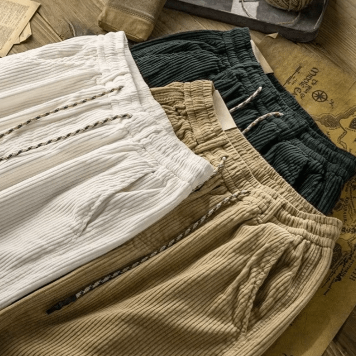Elegant Corduroy Shorts - Luxoria