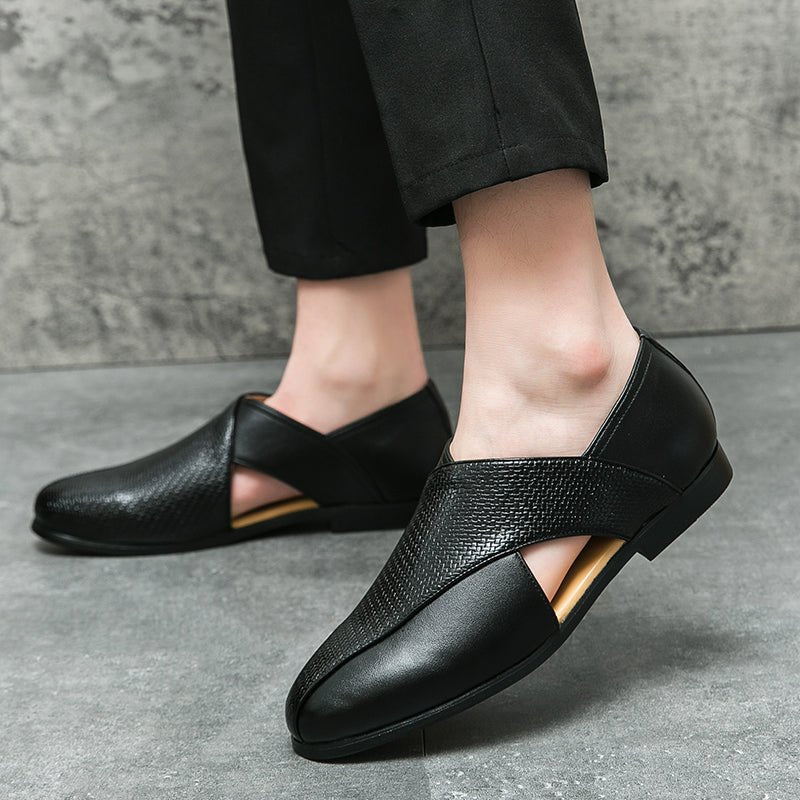 Vintage Leather Loafers - Luxoria