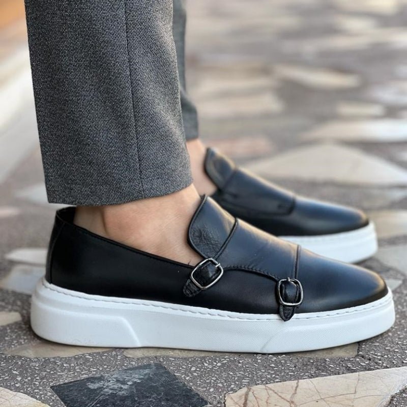 Slip - On Leather Loafers - Luxoria