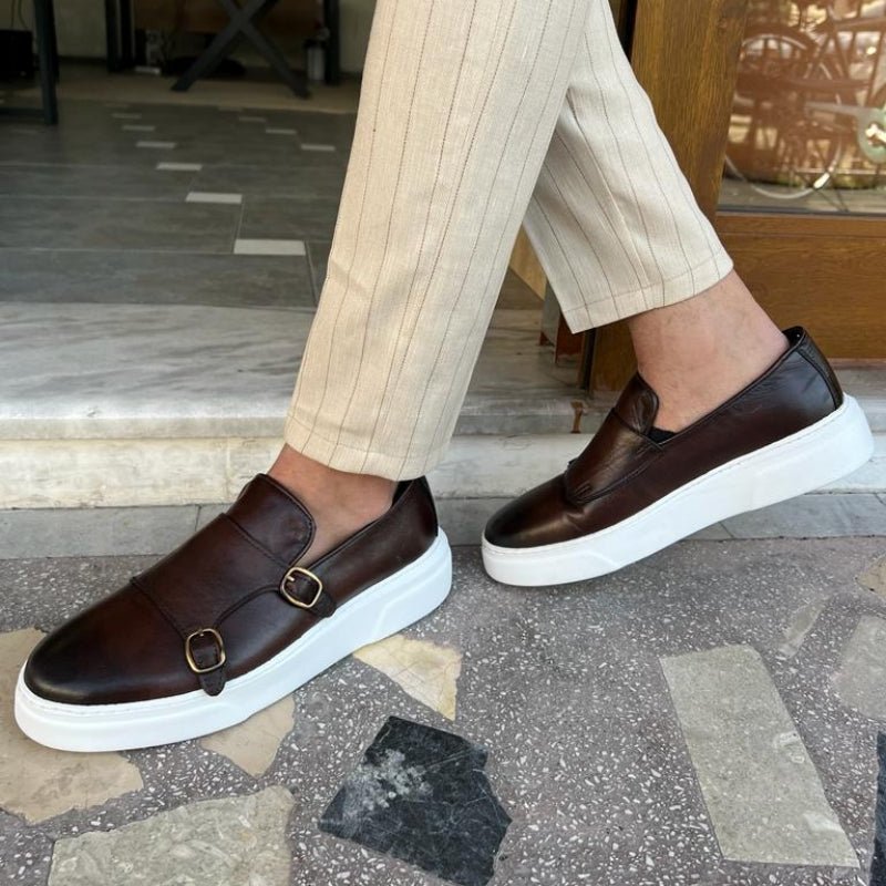 Slip - On Leather Loafers - Luxoria