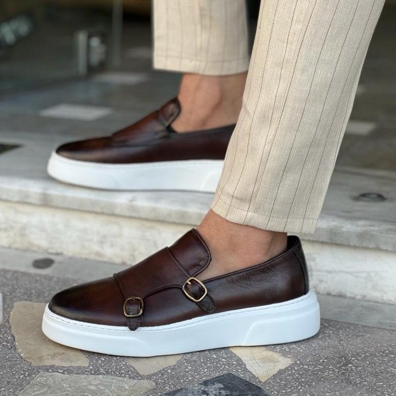 Slip - On Leather Loafers - Luxoria