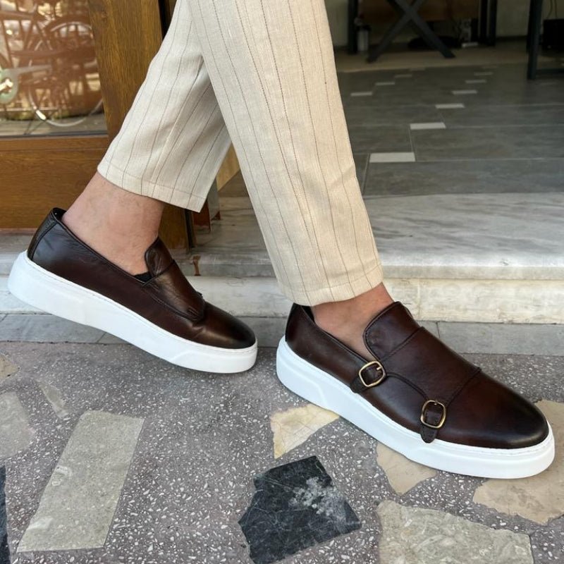 Slip - On Leather Loafers - Luxoria