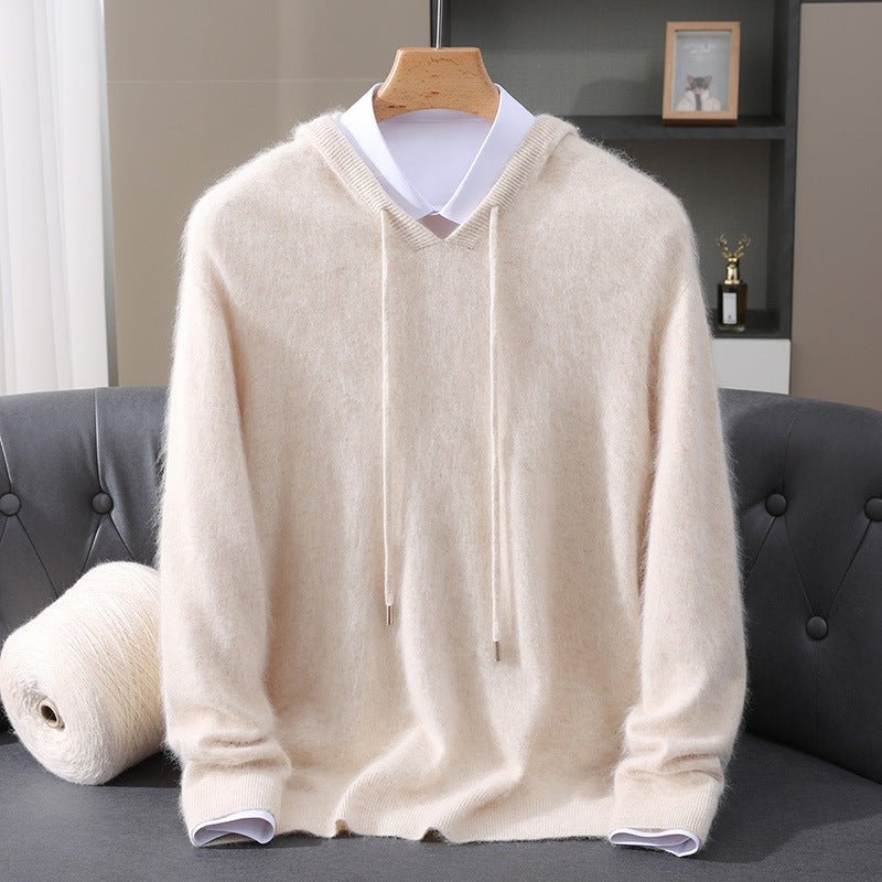 Elegant Cashmere Hoodie - Luxoria