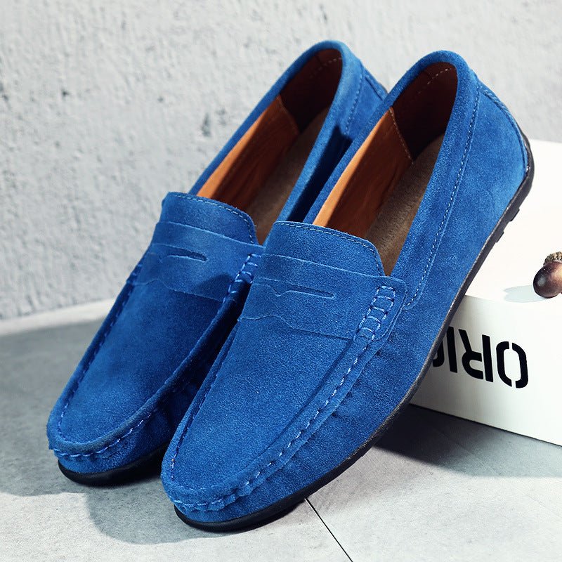 Retro Suede Men's Loafers - Luxoria