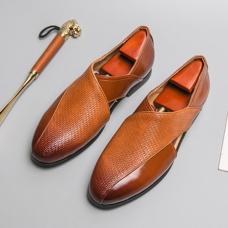 Vintage Leather Loafers - Luxoria