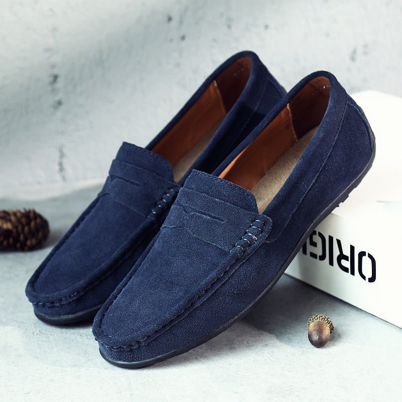 Retro Suede Men's Loafers - Luxoria