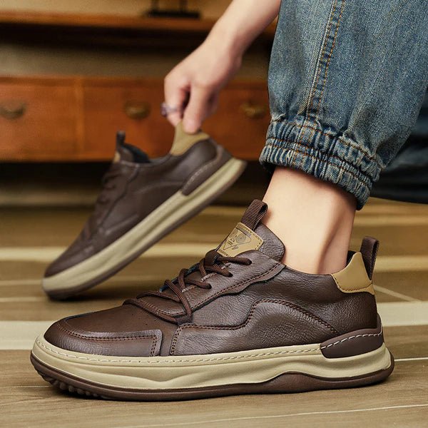 High - Sole Leather Shoes - Luxoria