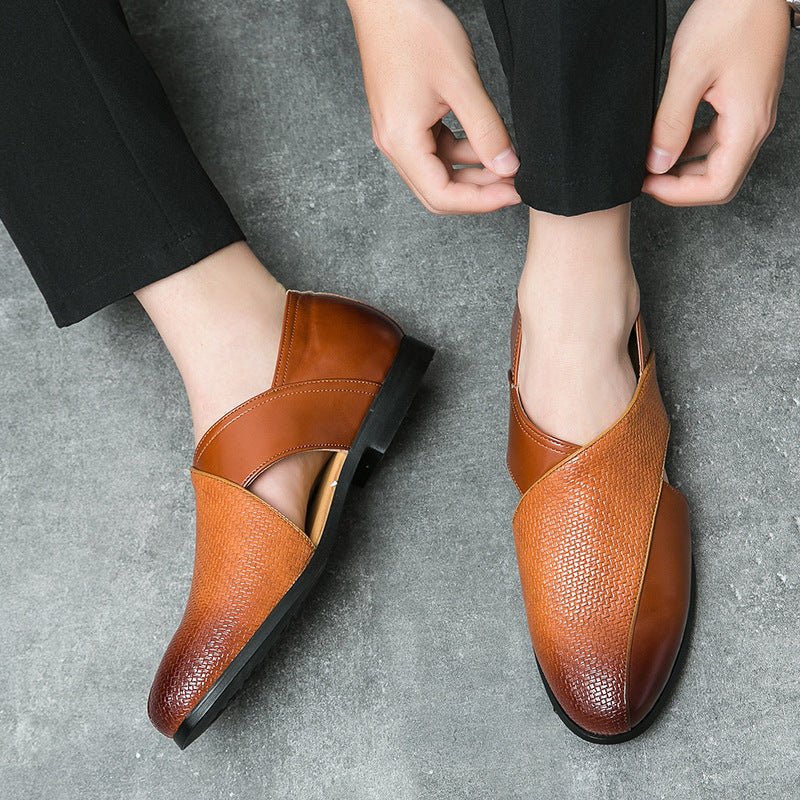 Vintage Leather Loafers - Luxoria