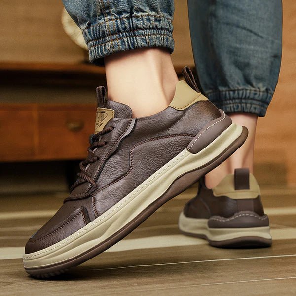 High - Sole Leather Shoes - Luxoria
