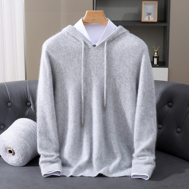 Elegant Cashmere Hoodie - Luxoria