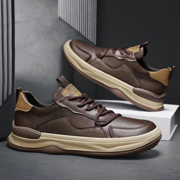 High - Sole Leather Shoes - Luxoria