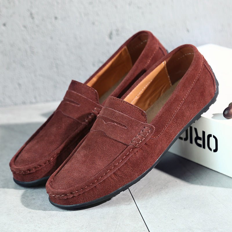 Retro Suede Men's Loafers - Luxoria