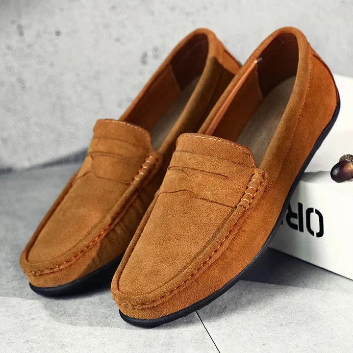 Lorenzo Suede Loafers - Luxoria