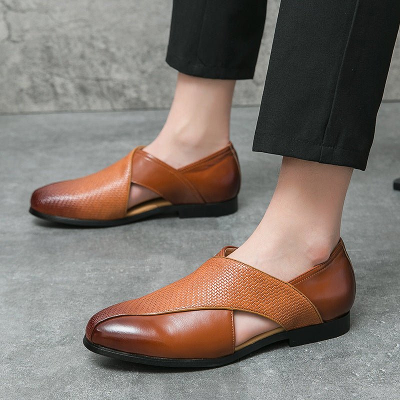Vintage Leather Loafers - Luxoria