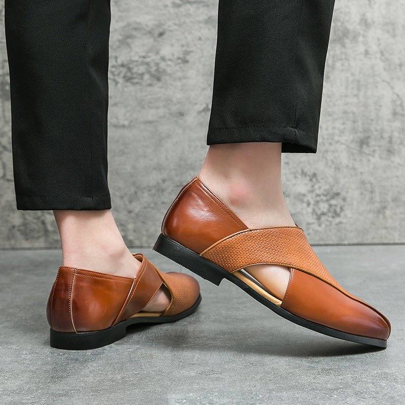 Vintage Leather Loafers - Luxoria