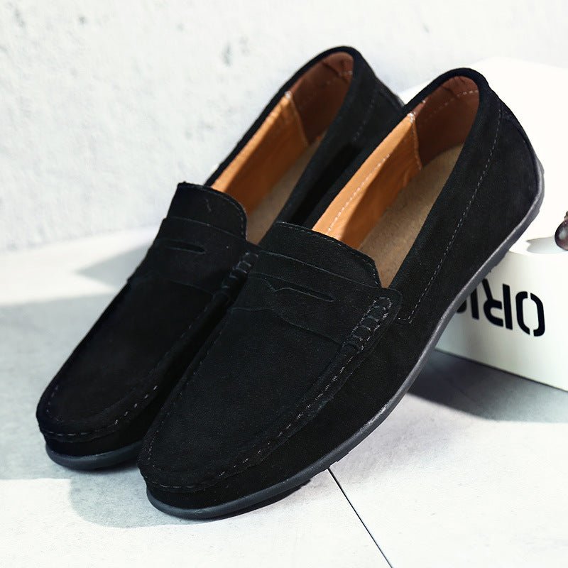 Retro Suede Men's Loafers - Luxoria