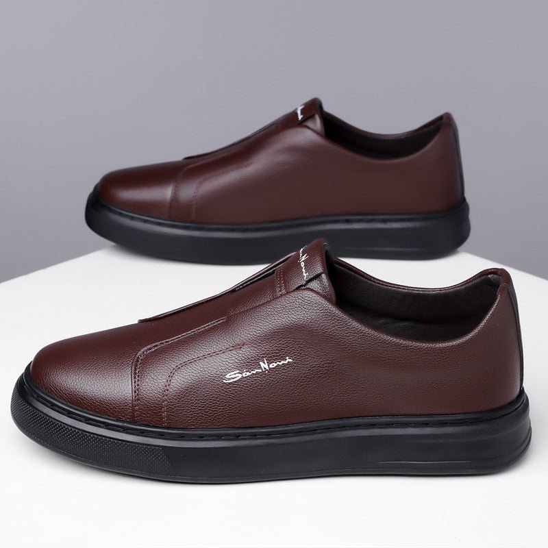 Leather Slip - On Shoes - Luxoria