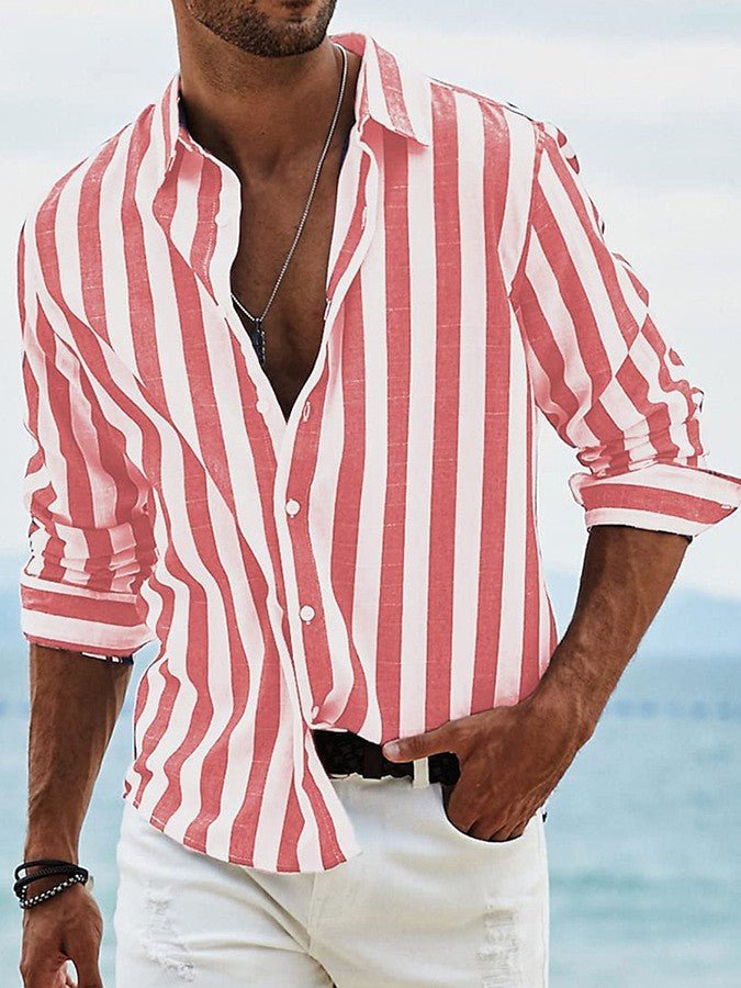 Elegant Striped Shirt - Luxoria