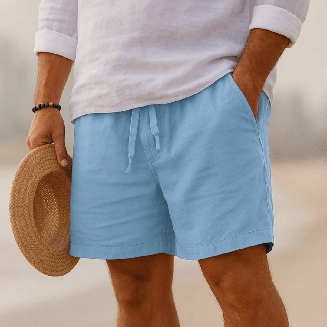 Elegant Linen Shorts - Luxoria