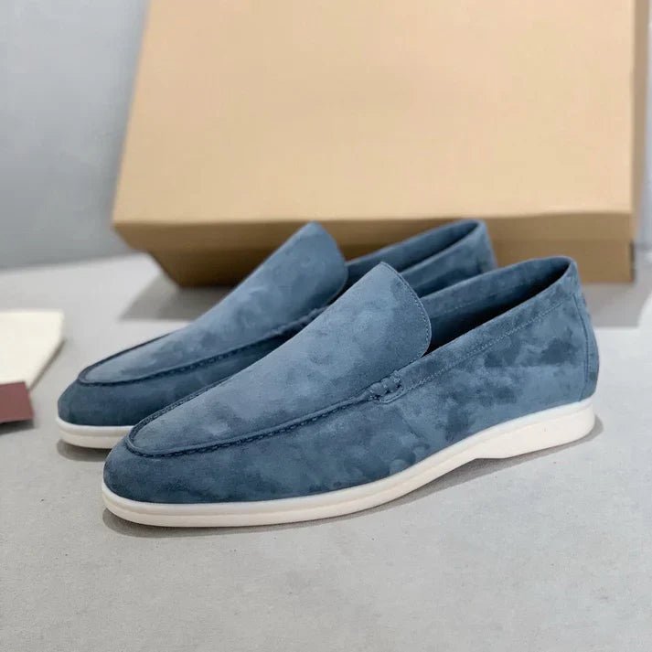 Chic Suede Loafers - Luxoria