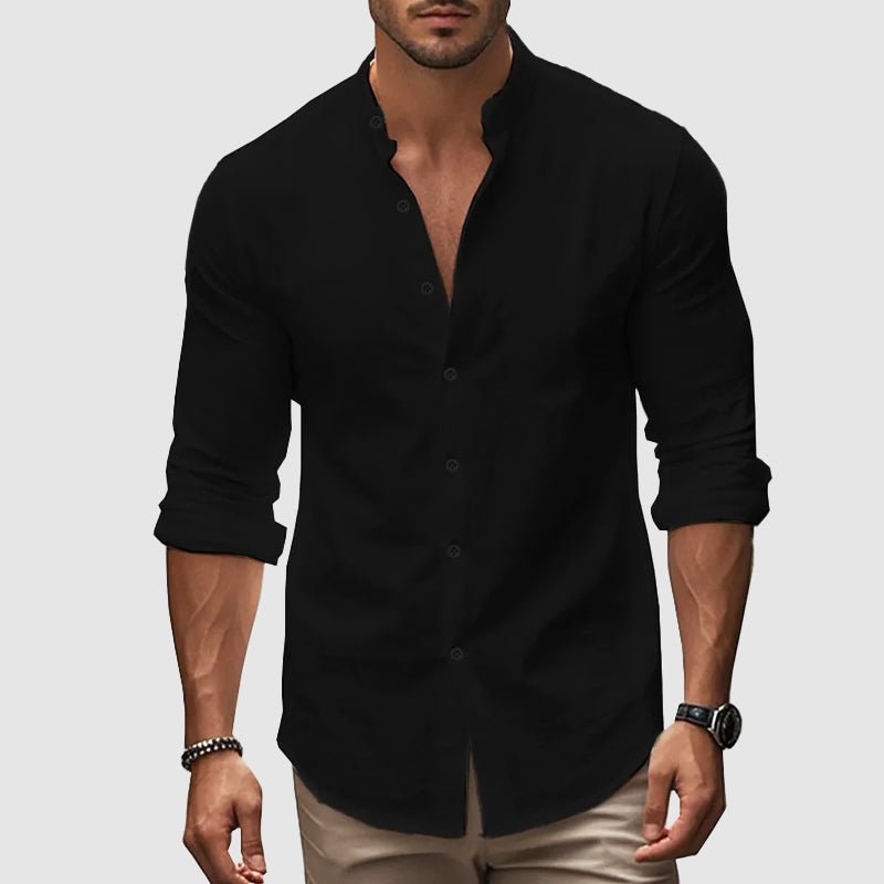 Breathable Linen Shirt - Luxoria