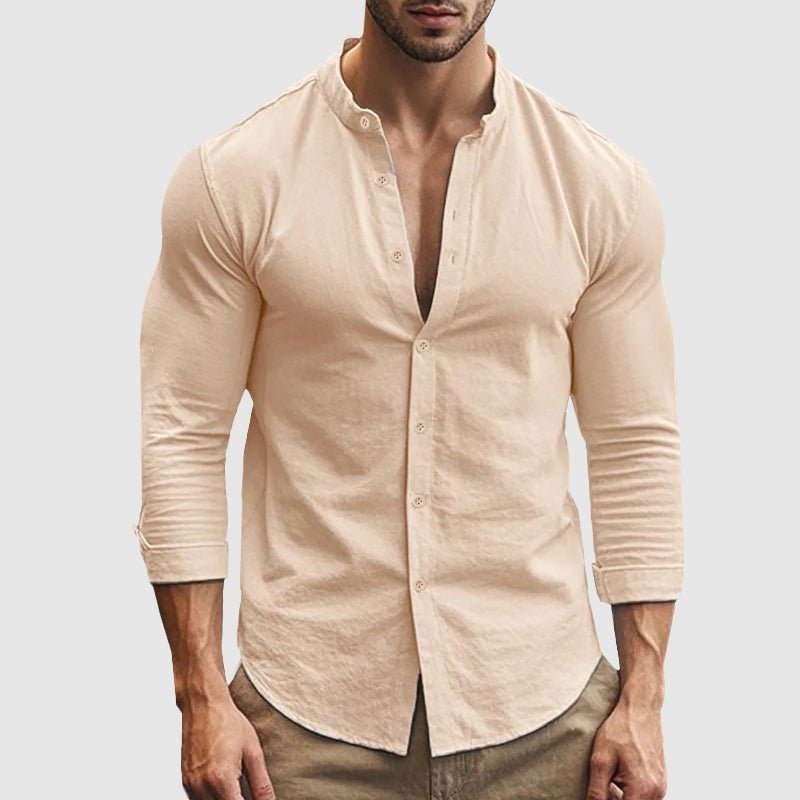 Breathable Linen Shirt - Luxoria
