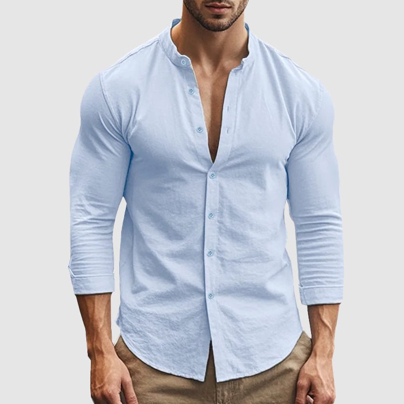 Breathable Linen Shirt - Luxoria