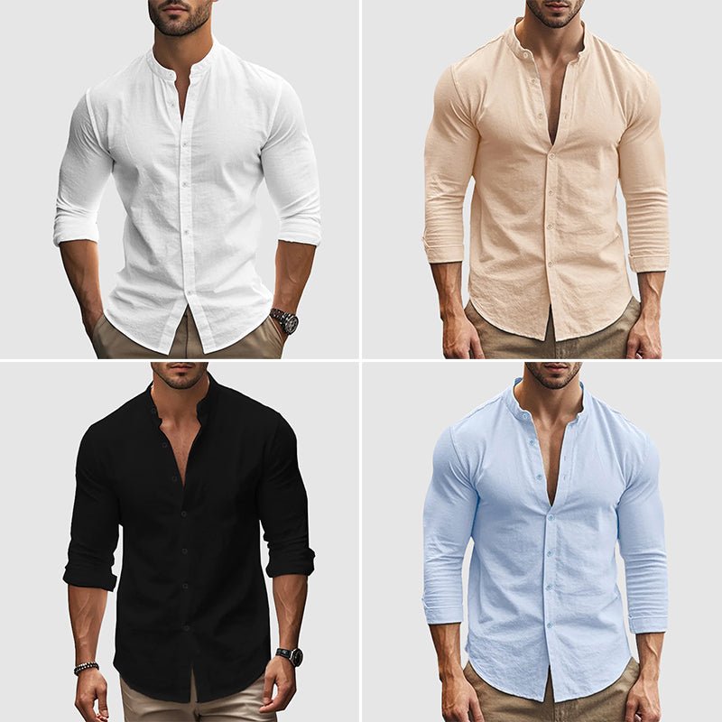 Breathable Linen Shirt - Luxoria