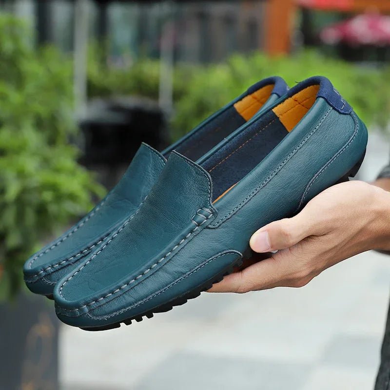 Vintage Leather Loafers - Luxoria