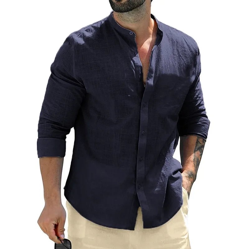 Linen Men's Shirt - Luxoria
