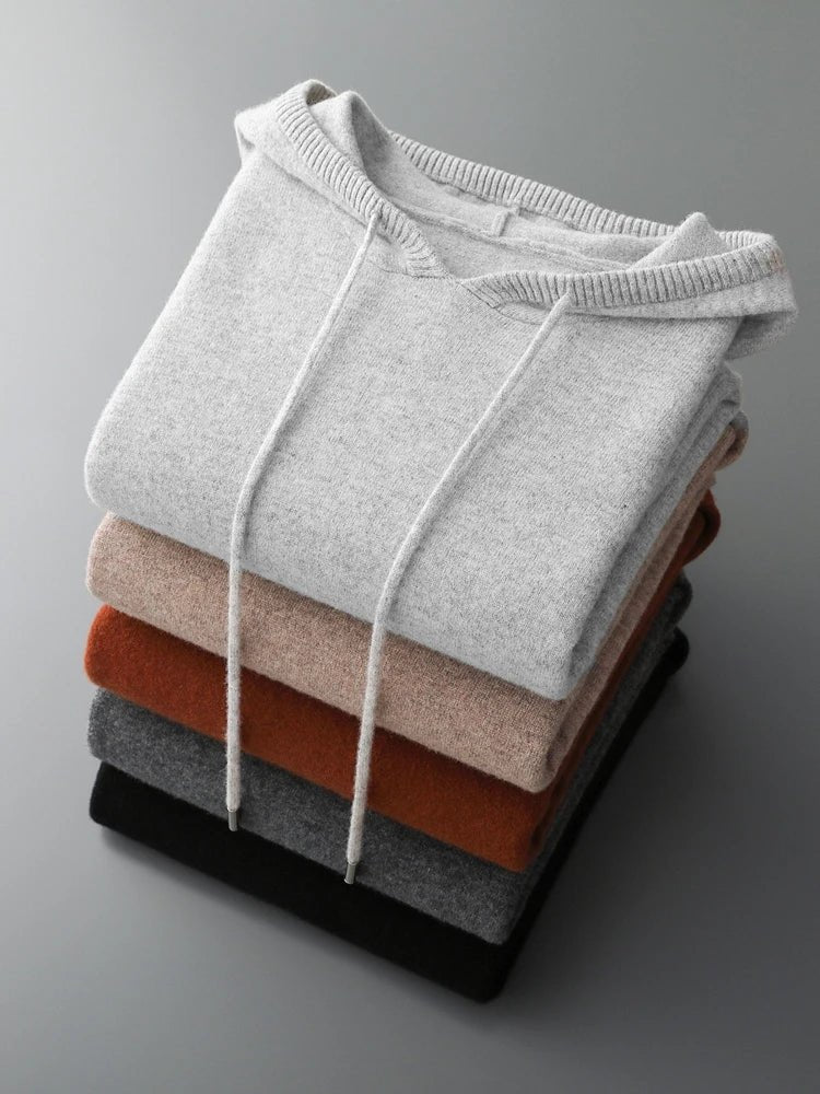 Sirlus Merino Wool Hoodie - Luxoria