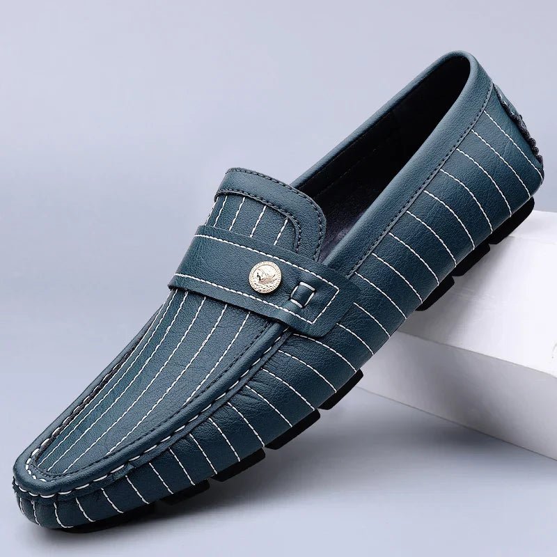 Chic Leather Loafers - Luxoria