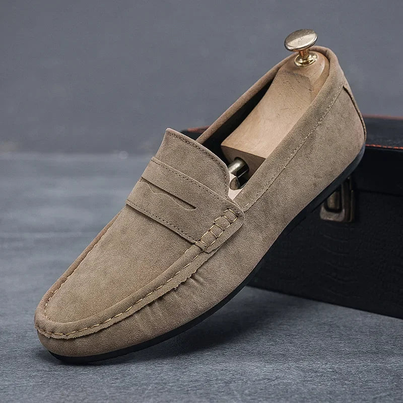 Lightweight Suede Men's Loafers - Luxoria