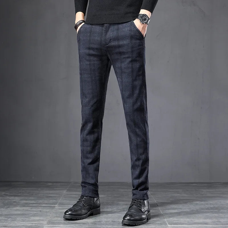 Plaid Casual Pants - Luxoria